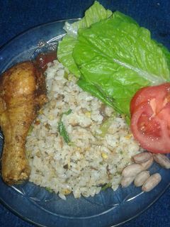 Foto resep Nasi Goreng Kampung & Ayam Goreng Bumbu
