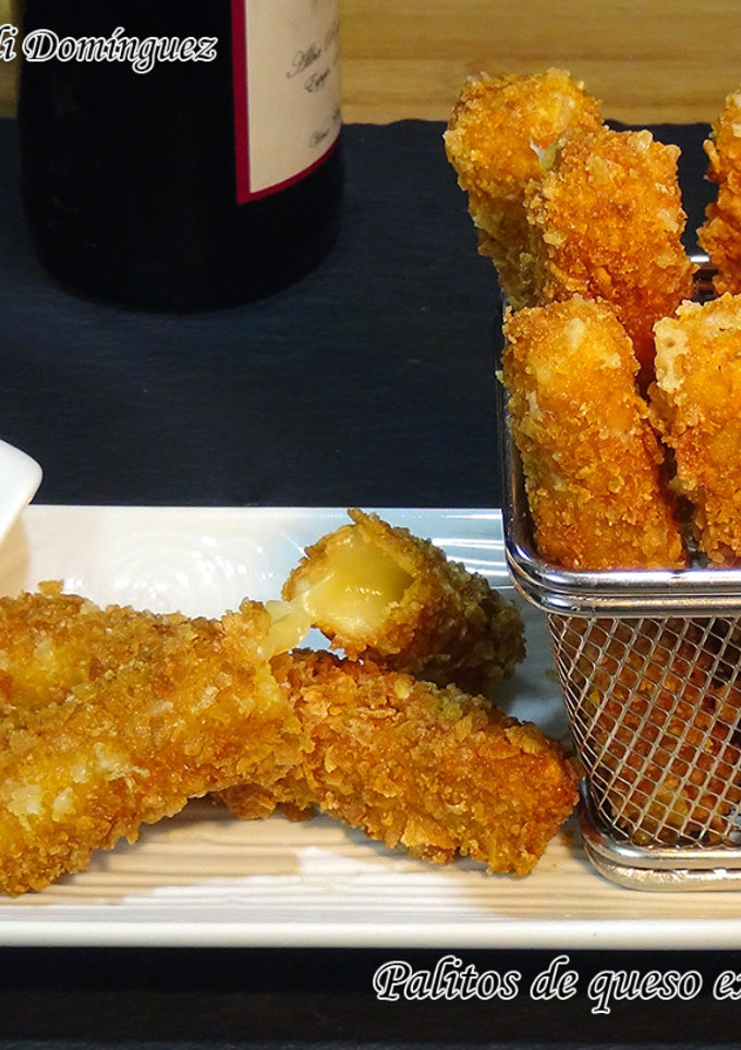Una foto de Palitos de queso extra crujientes o fingers de queso (Receta muy fácil)