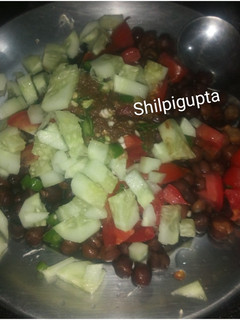 काले चने चार्ट (kale chane chat recipe in Hindi) रेसिपी मुख्य फोटो