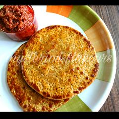 A picture of Cheeni ka Paratha.