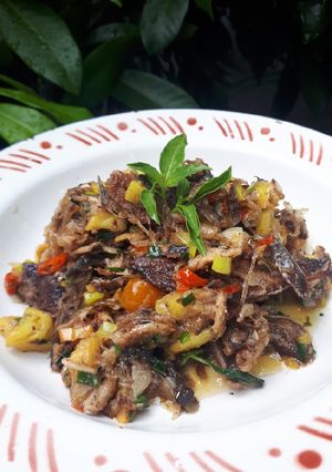 Foto resep Ikan tongkol oseng nanas