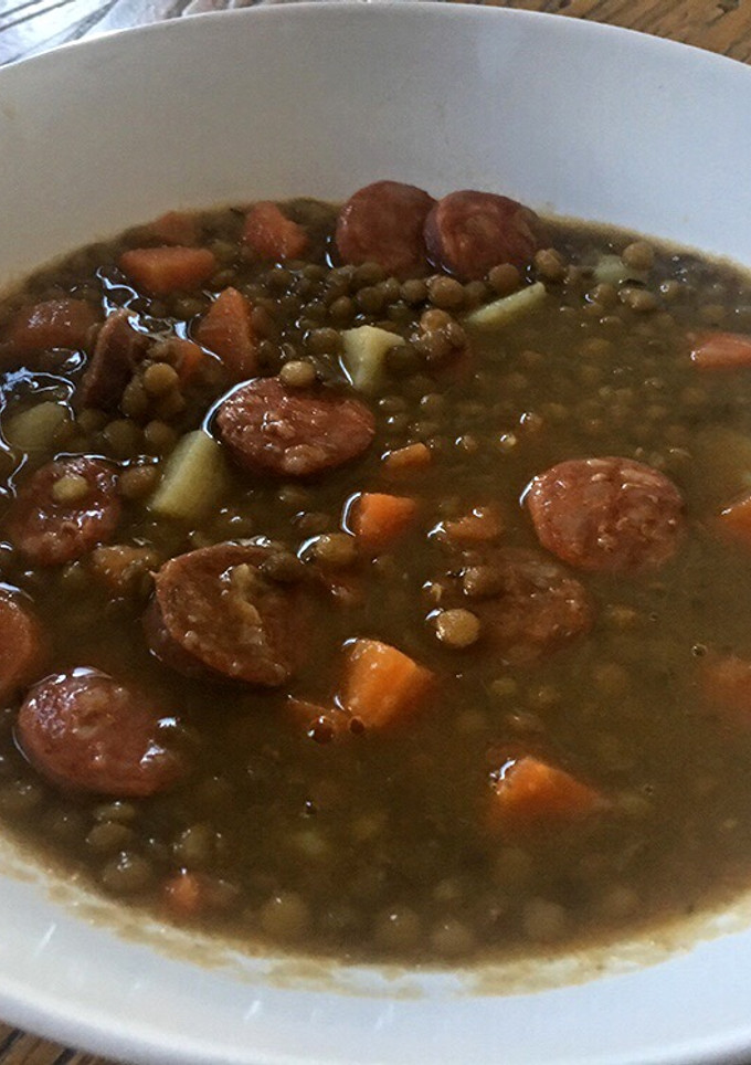 Una foto de Lentejas con chorizo ¡¡¡La manera más fácil de hacerlas!!!