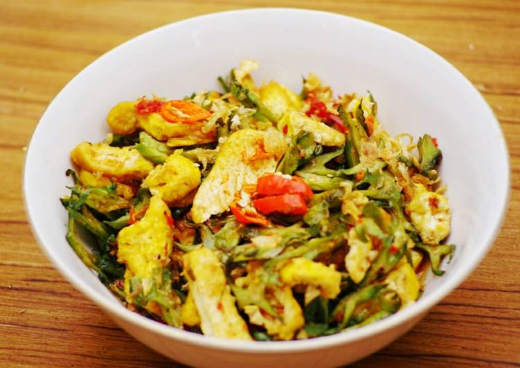 Tumis Kecipir Tahu Bumbu Tauco Pedas