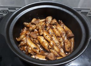 Hình của món Cá bống kho tiêu.