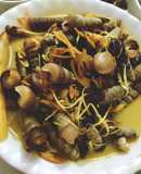 Ốc đinh xào dừa