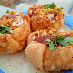 Crispy Katori Chaat A picture of Crispy Katori Chaat.