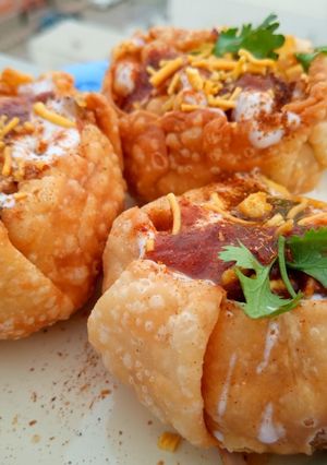 A picture of Crispy Katori Chaat.