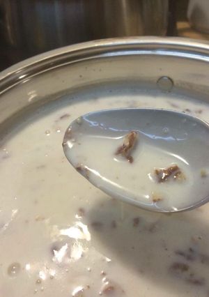 Una foto de Atole de coco y nuez