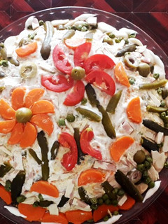عکسی از دستور سالاد الویه