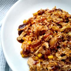 A picture of BBQ Fried Rice.