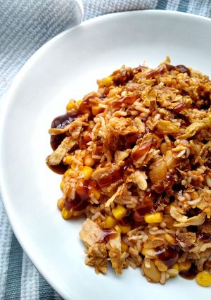 A picture of BBQ Fried Rice.