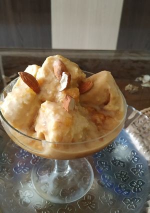 A picture of Homemade ice cream.