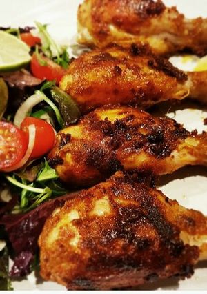 A picture of Chicken Tangdi kabab.