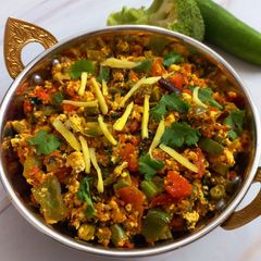 A picture of Paneer Burji.