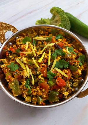 A picture of Paneer Burji.
