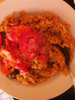 A picture of Liver pilau# authormarathon# my favourite dish#.