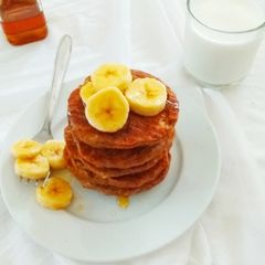 A picture of Healthy Baked Buckwheat Pancakes.