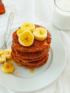 A picture of Healthy Baked Buckwheat Pancakes.