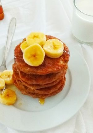 A picture of Healthy Baked Buckwheat Pancakes.