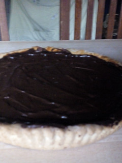 Una foto de Tarta de dulce de leche con chocolate