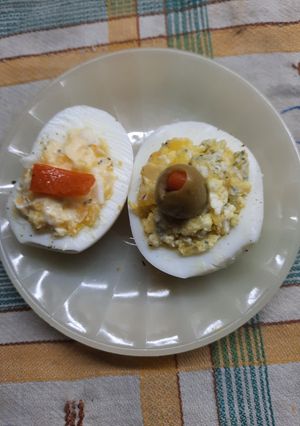 Una foto de Huevos rellenos sin mayonesa (1)