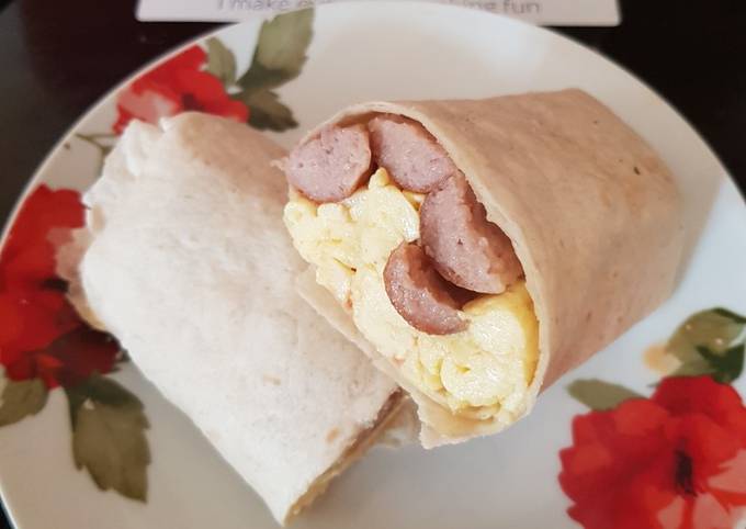 My Saturday breakfast wrap 💖