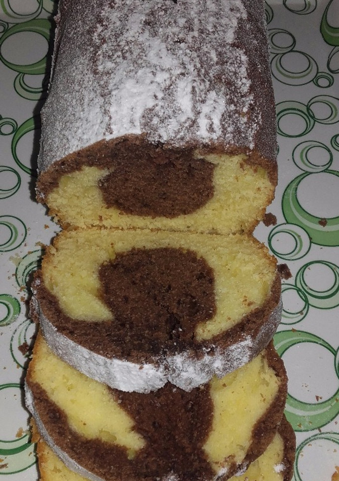 Una foto de Budín marmolado