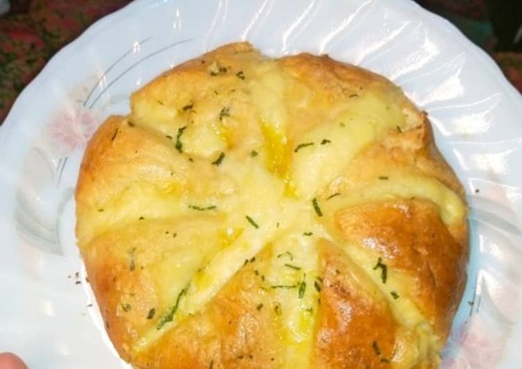 Resep Garlic cheese cream bread, Enak