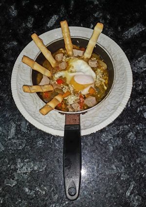 Foto principal de Huevo escaldado en pimientonada con paté de canard