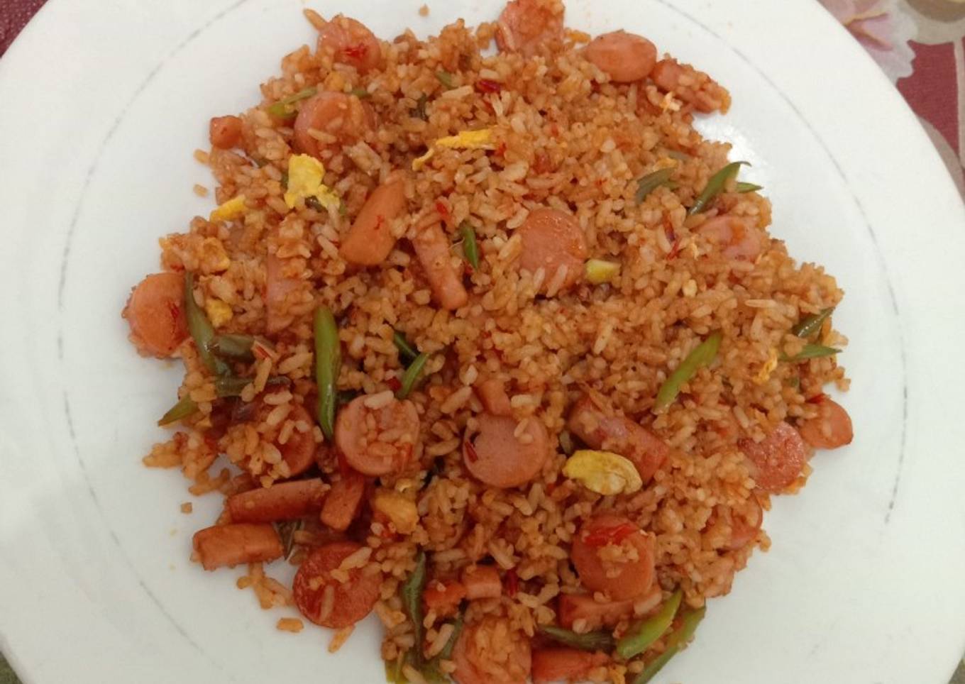 Nasi Goreng Sosis Buncis