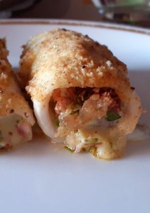 Una foto de Filet de Pejerrey relleno crocante