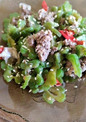 Foto resep Tumis Pare Daging #my diabetic meal