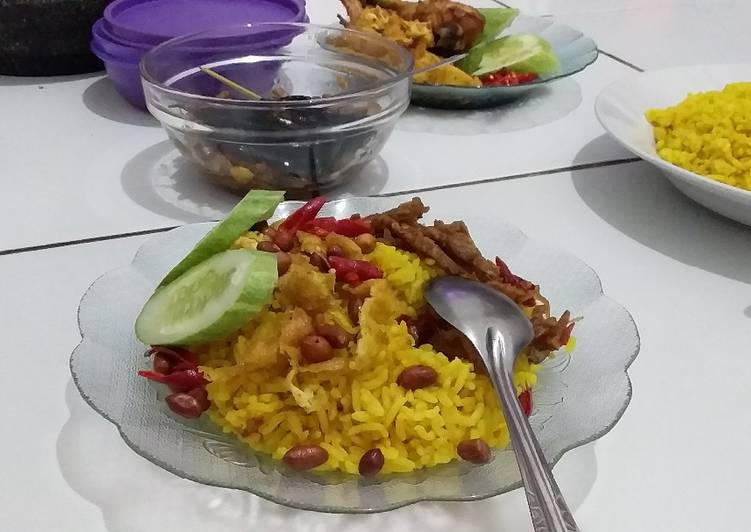 Nasi kuning rice cooker fiber cream