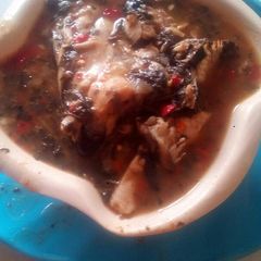 A picture of Fresh fish pepper soup,good for the weather.
