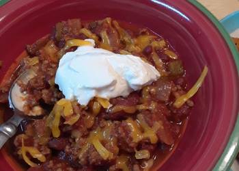 Easiest Way to Prepare Yummy Simple Stovetop Chili
