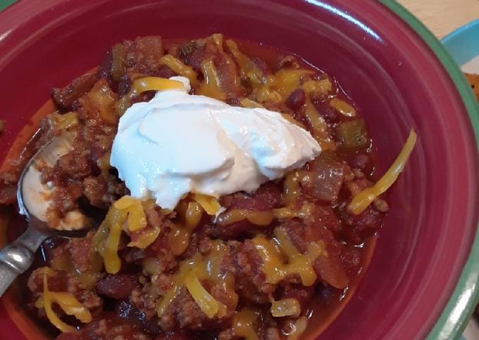 Steps to Prepare Homemade Simple Stovetop Chili