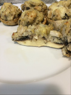 Una foto de Champiñones rellenos