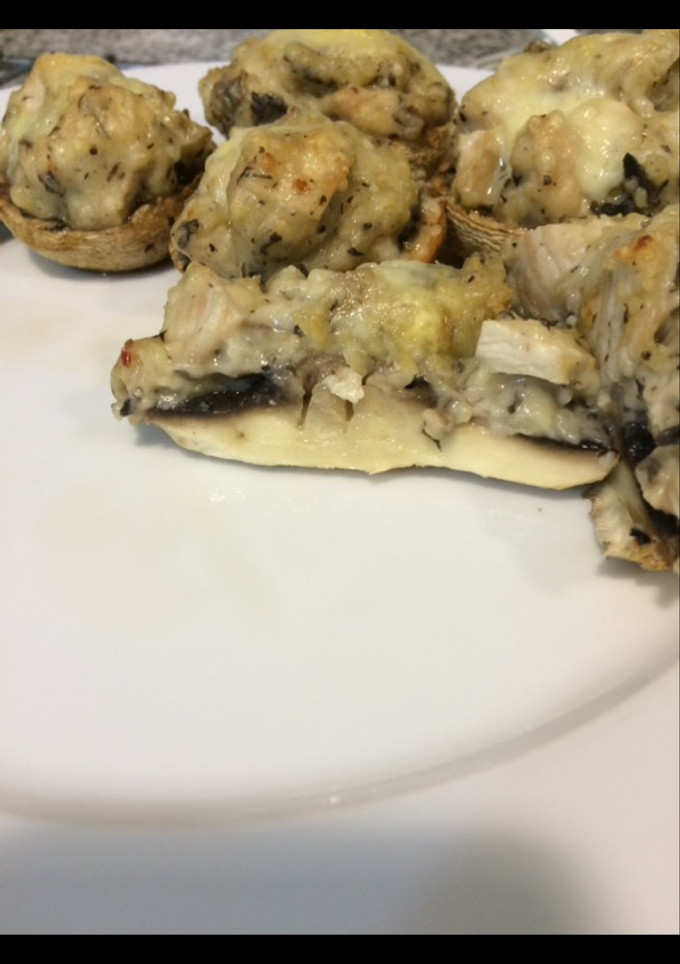 Una foto de Champiñones rellenos