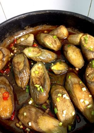 Hình của món Cà tím kho nước tương.