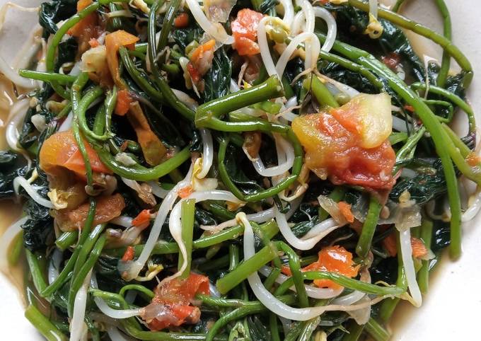 Resep: Tumis Pucuk Daun Ubi Jalar Rumahan