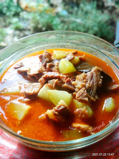Foto resep Kari daging sapi mix labu siam