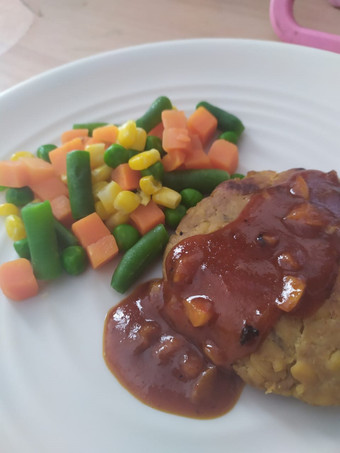 Resep Steak tempe dengan saus bbq Anti Gagal