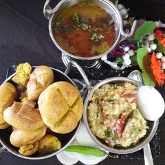 A picture of Royal Dal Bati chokha.