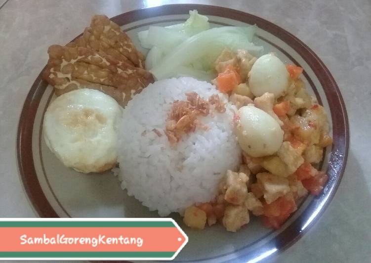 Resep 004. Resep Sambal Goreng Kentang Telur Puyuh Anti Gagal