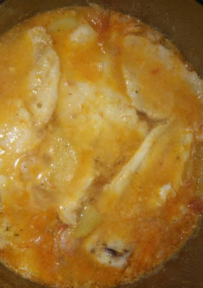 Una foto de Merluza en salsa