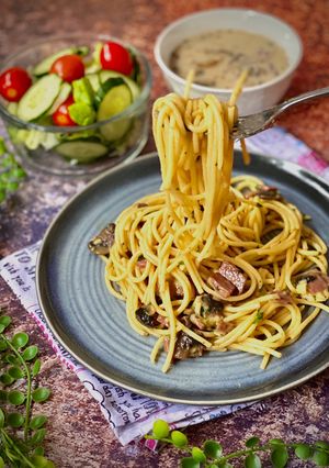 A picture of Carbonara Pasta.