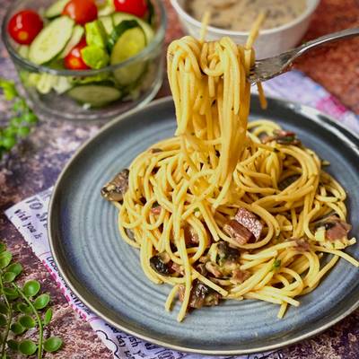 Carbonara Pasta Recipe by purple_acied - CookpadAdd CooksnapShare-image
