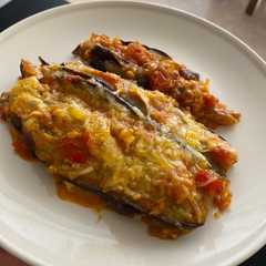 A picture of Lasaña de Berenjenas (Melanzane alla Parmigiana).