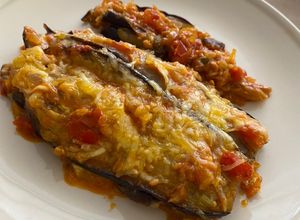 Una foto de Lasaña de Berenjenas (Melanzane alla Parmigiana)