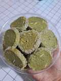 Greentea cookies almond
